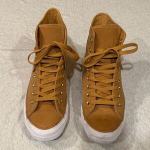 Converse Tan Leather High-Tops